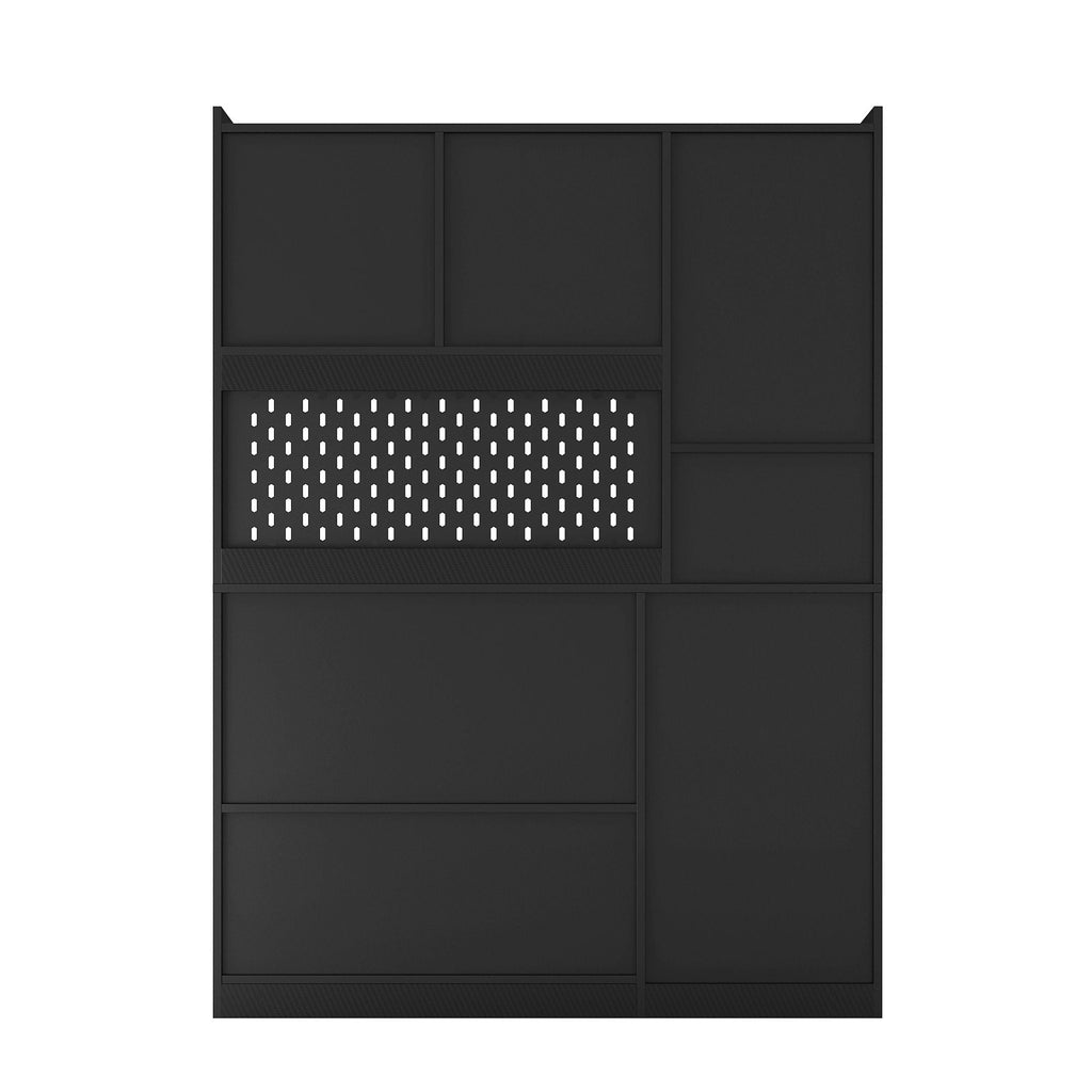 L Shaped Desk,Computer Desk with Drawers,Bookshelf & Hutch,with LED Light,Modern Corner Desk,Home Office Desk,L - Shaped Study Table Writing Desk,Corner Gaming Computer Desk with Storage - Comfortable Living Decor