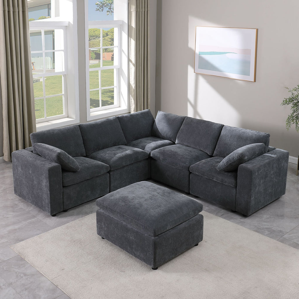 Lively Lodge Large Sectional Sofa - 181'' - Comfortable Living Decor