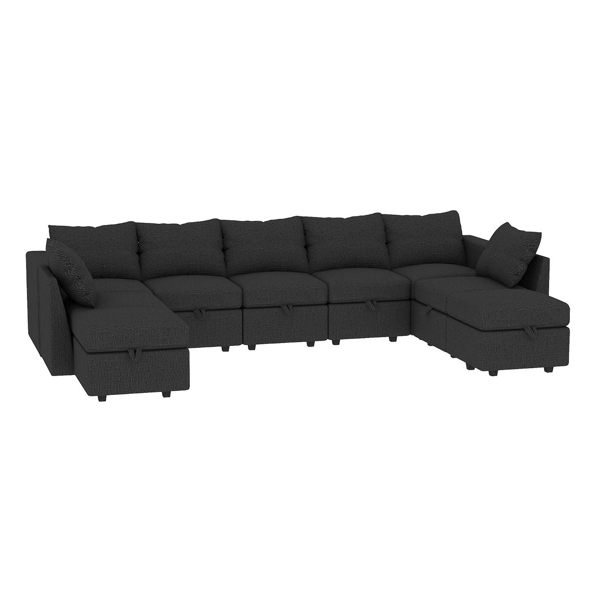 Lively Lodge Large Sectional Sofa - 181'' L Oversized Modular Couch - Comfortable Living Decor