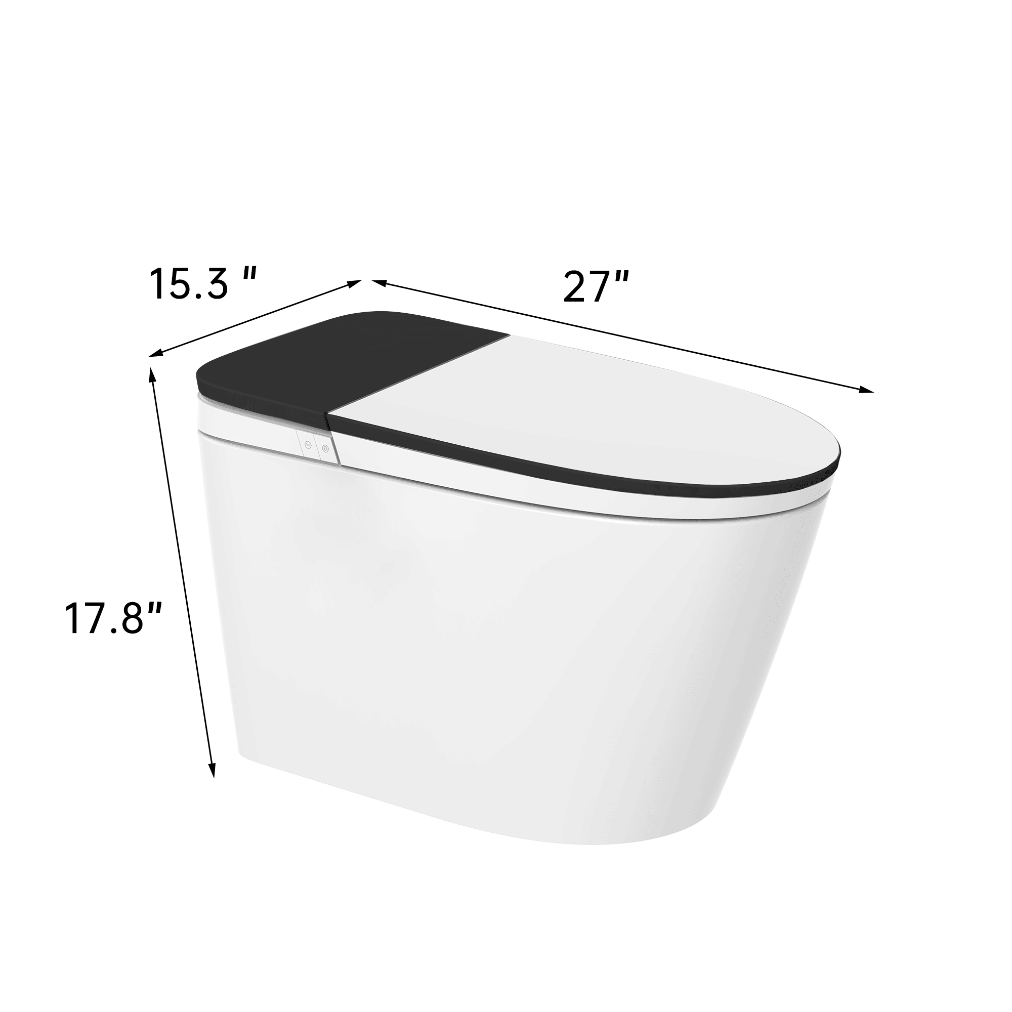 Luxury Tankless Smart Toilet with Bidet Built in - Comfortable Living Decor