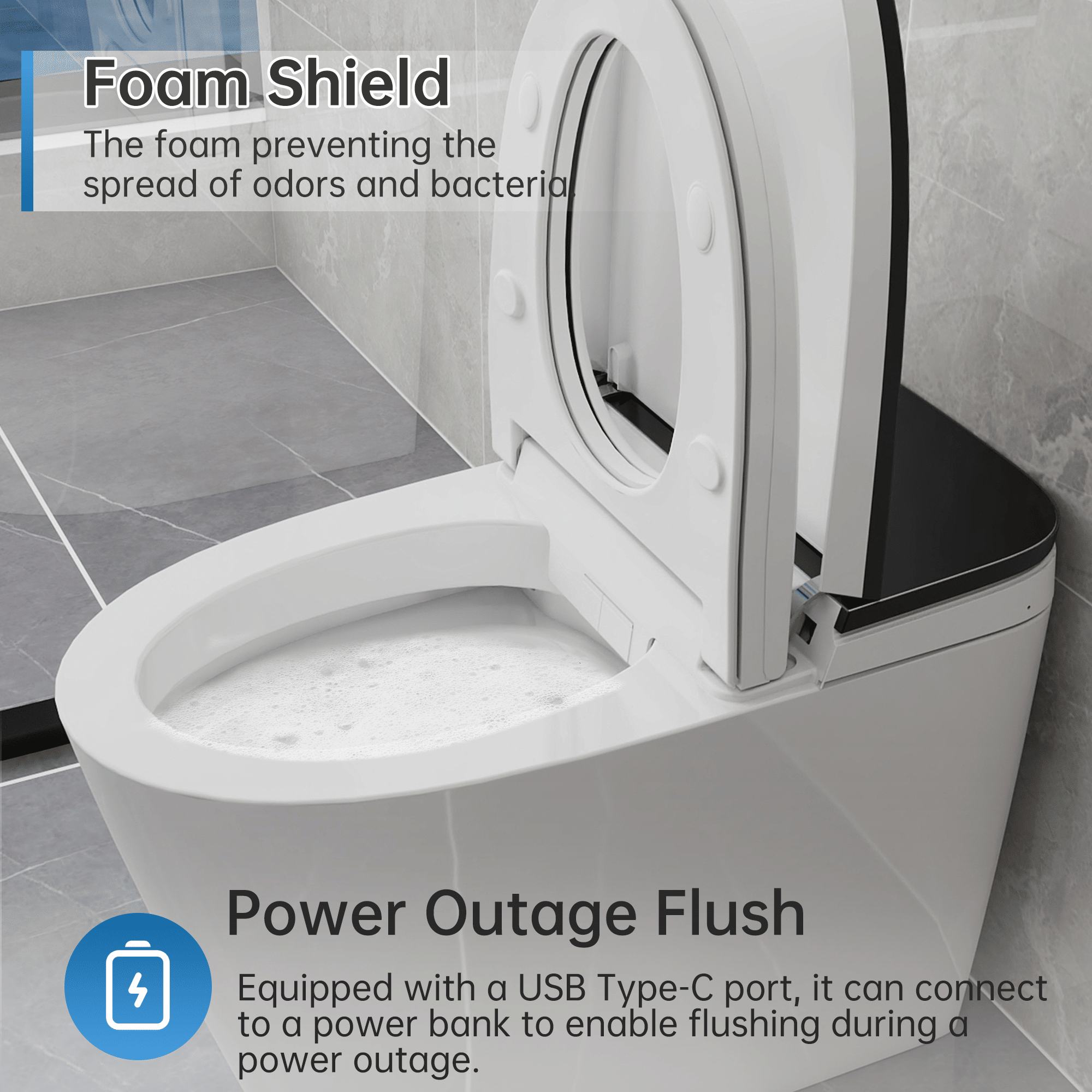 Luxury Tankless Smart Toilet with Bidet Built in - Comfortable Living Decor