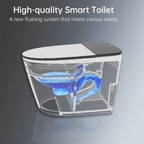 Luxury Tankless Smart Toilet with Bidet Built in - Comfortable Living Decor