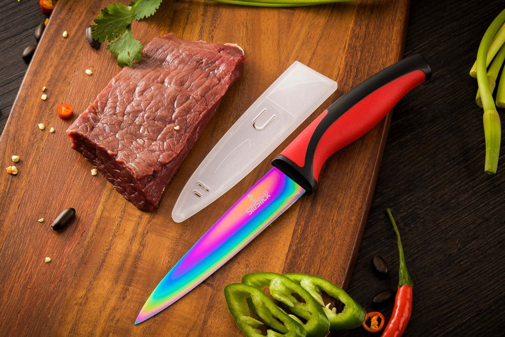 Magnetic Kitchen Knife Set with Rack by SiliSlick - Comfortable Living Decor