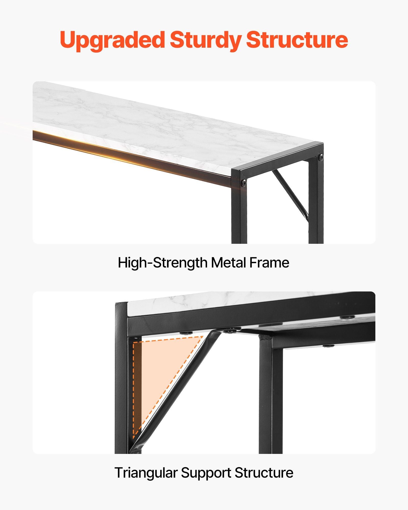 Marble Console Table with Power Outlet by Yeah Depot - Comfortable Living Decor