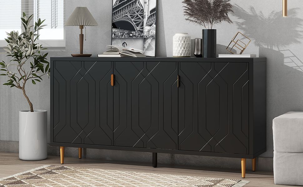 Modern Console Table with Storage by Homcom - Comfortable Living Decor