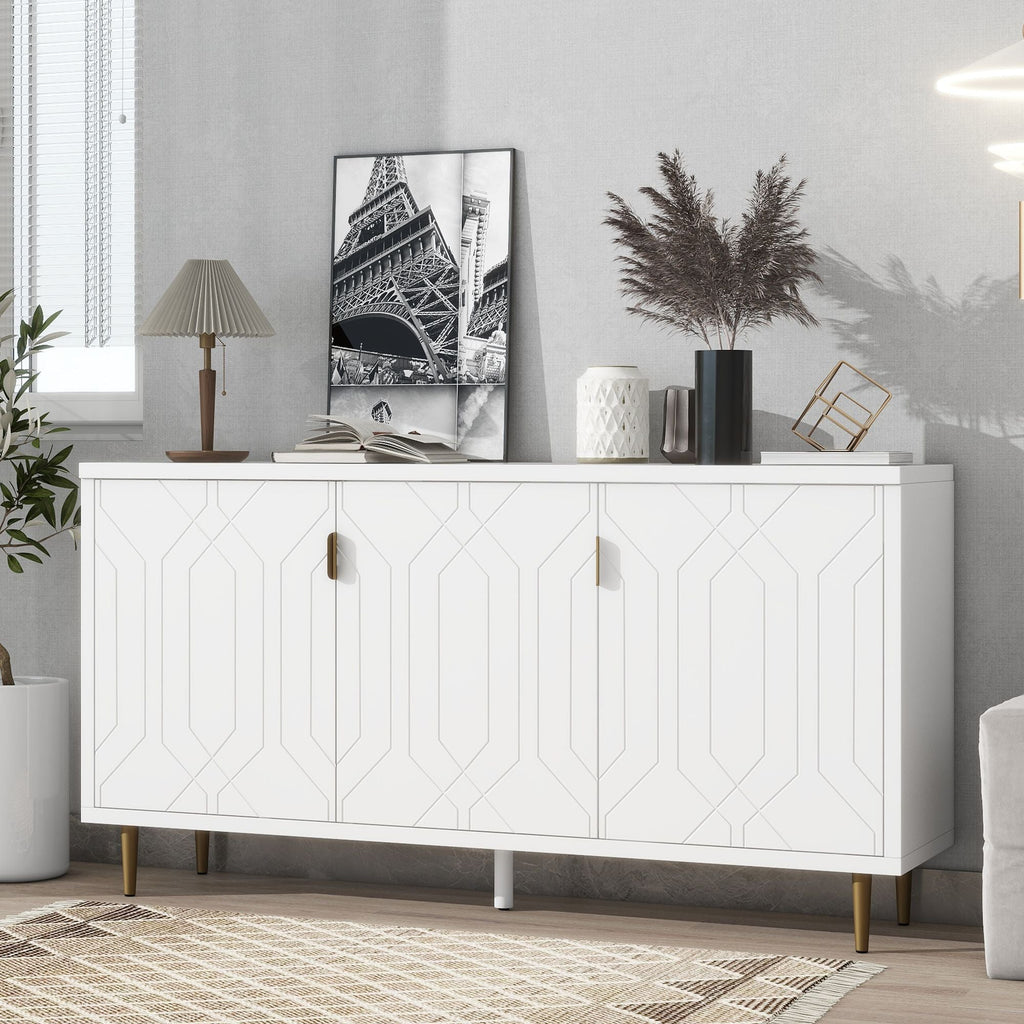 Modern Console Table with Storage by Homcom - Comfortable Living Decor