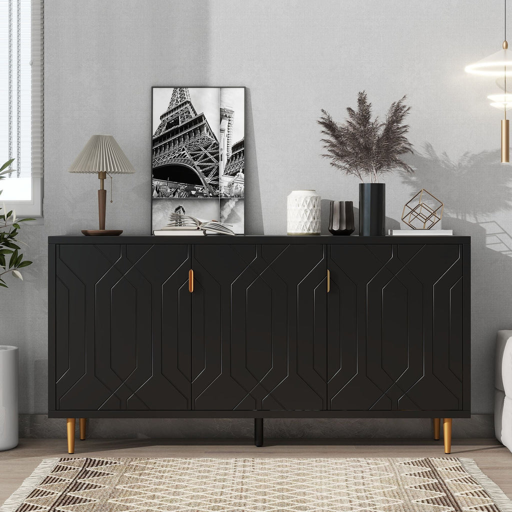 Modern Console Table with Storage by Homcom - Comfortable Living Decor