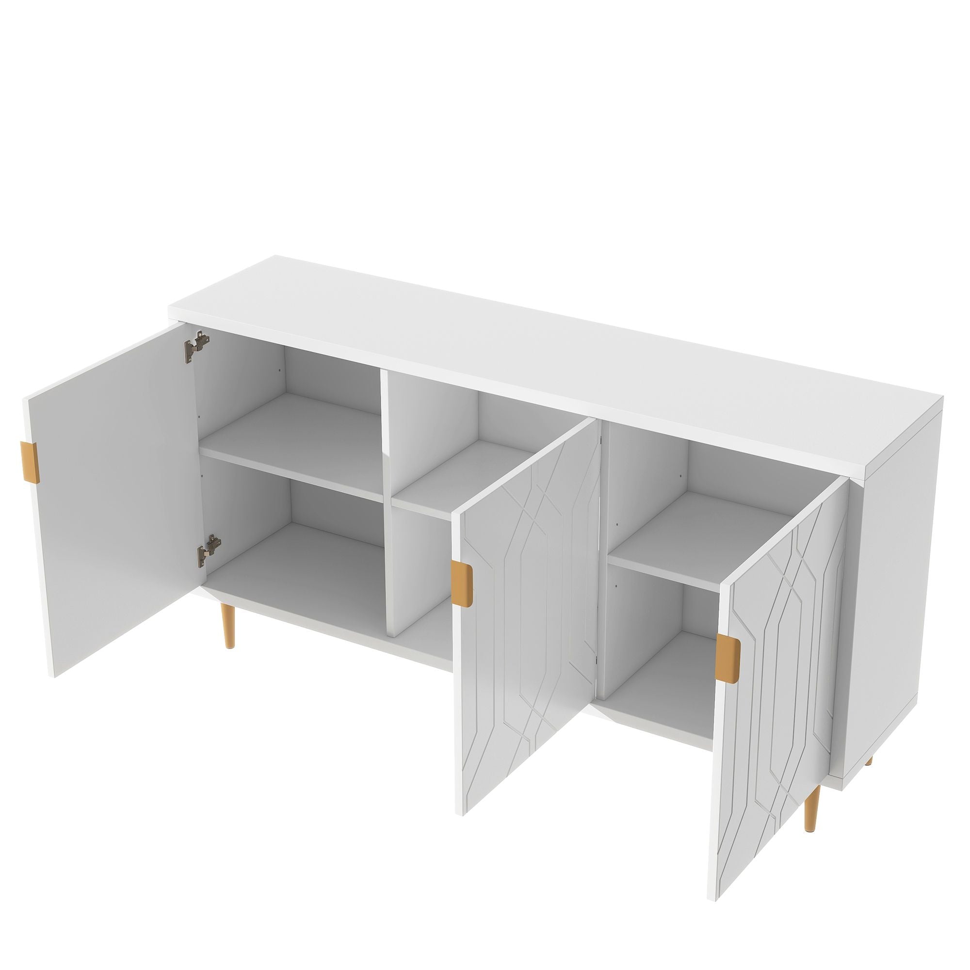 Modern Console Table with Storage by Homcom - Comfortable Living Decor