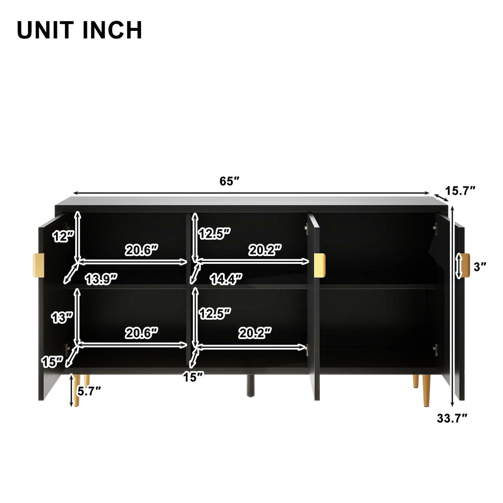Modern Console Table with Storage by Homcom - Comfortable Living Decor