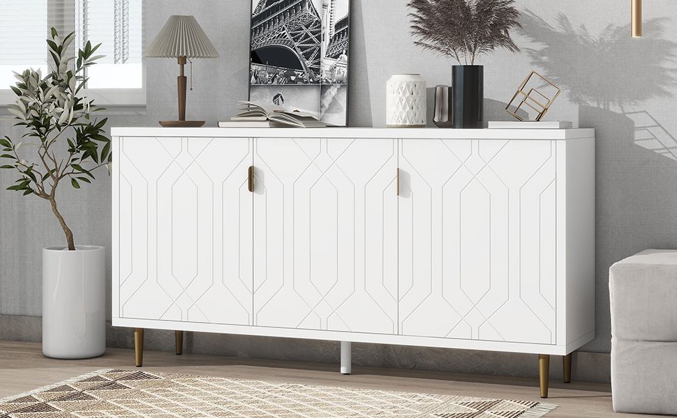 Modern Console Table with Storage by Homcom - Comfortable Living Decor
