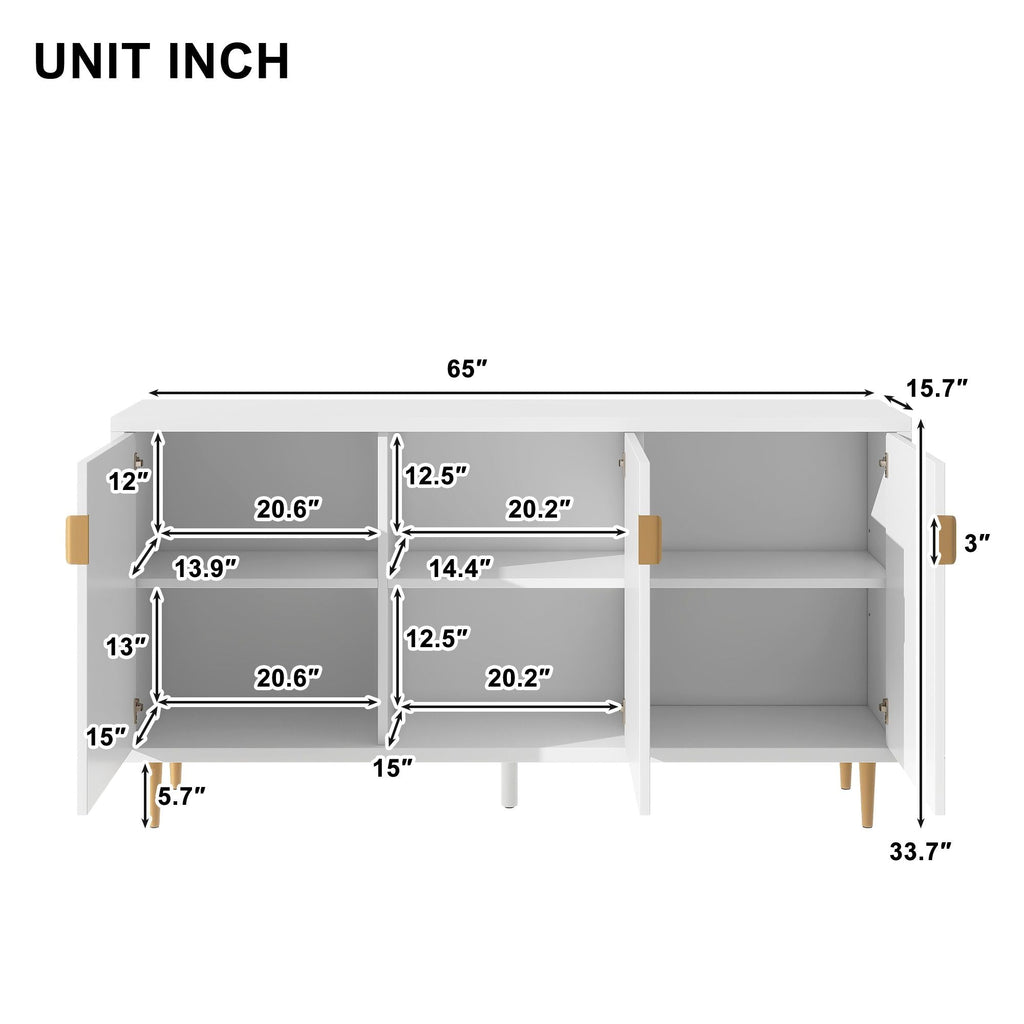 Modern Console Table with Storage by Homcom - Comfortable Living Decor