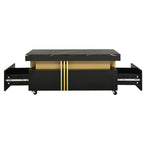 Modern Contemporary Cocktail Table with Faux Marble Top by Yeah Depot - Comfortable Living Decor