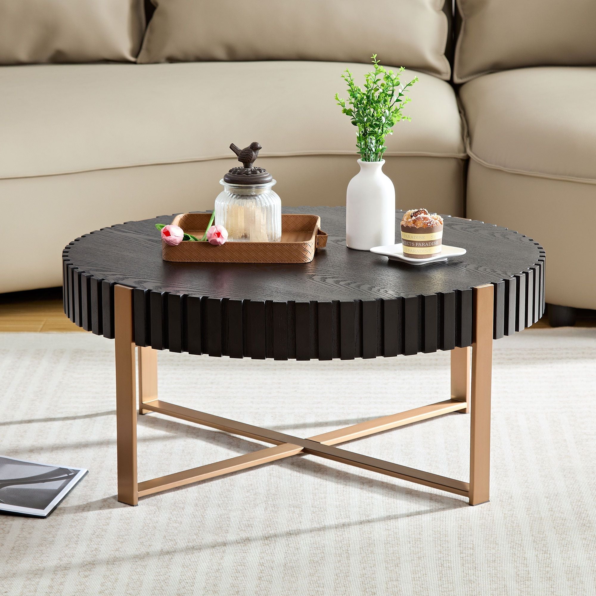Modern Handcraft Cocktail Table by Orien - Comfortable Living Decor