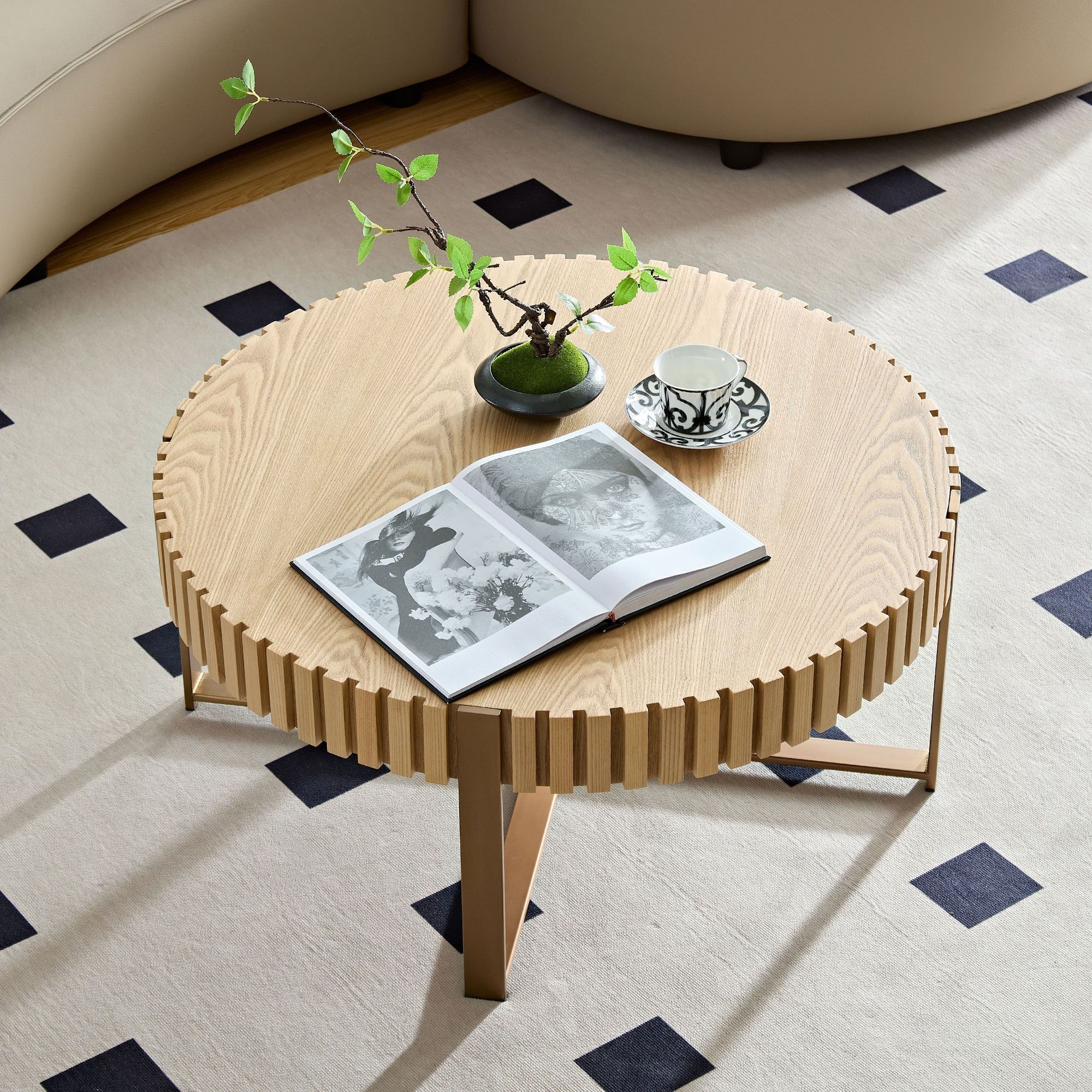 Modern Handcraft Cocktail Table by Orien - Comfortable Living Decor