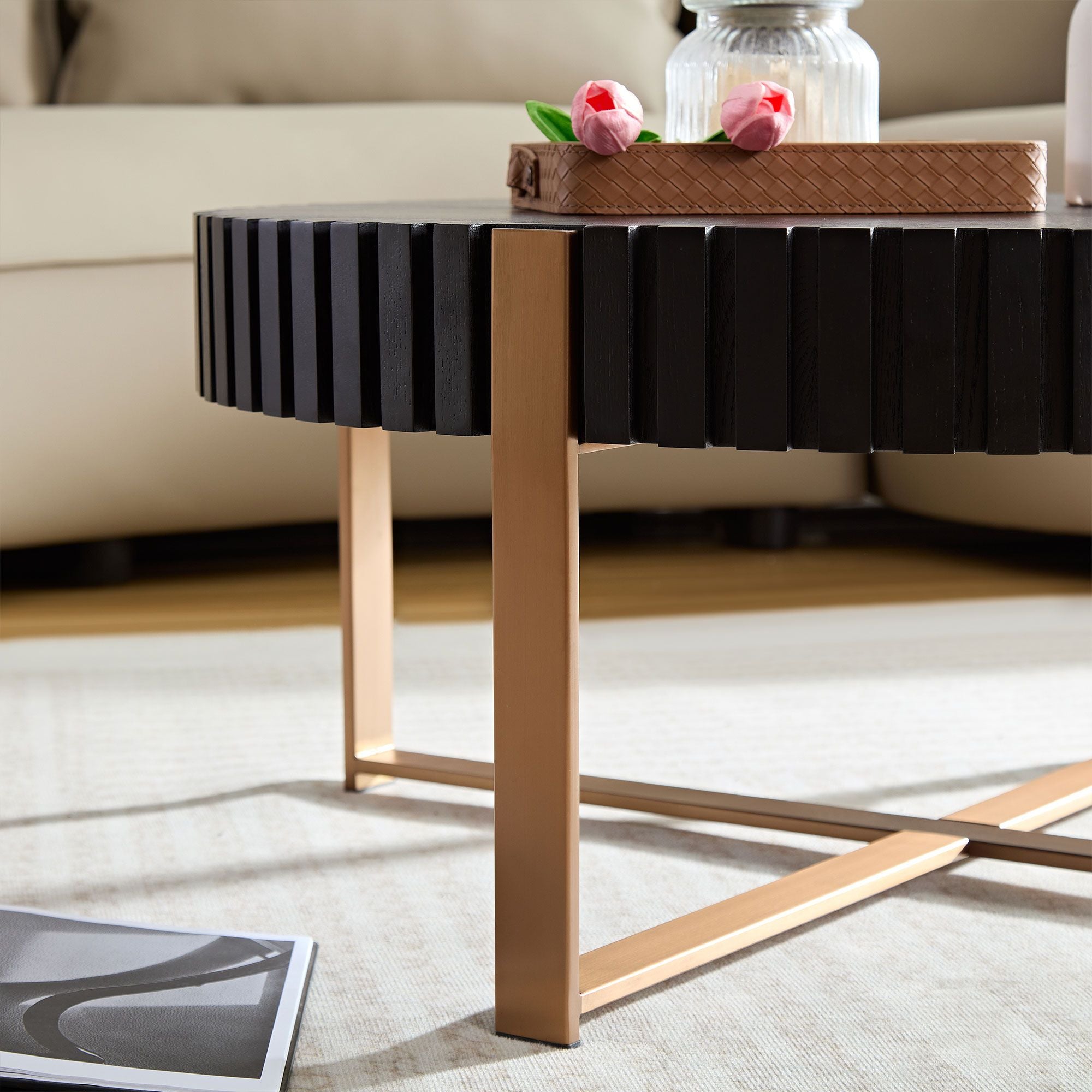 Modern Handcraft Cocktail Table by Orien - Comfortable Living Decor