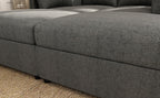 Modern Large Sectional Sofa, U - Shape Modular Sectional Couch with Storage Function,123" Sofa Bed with Ottoman,6 Seat Sectionals Chaise for Living Room,Chenille - Comfortable Living Decor