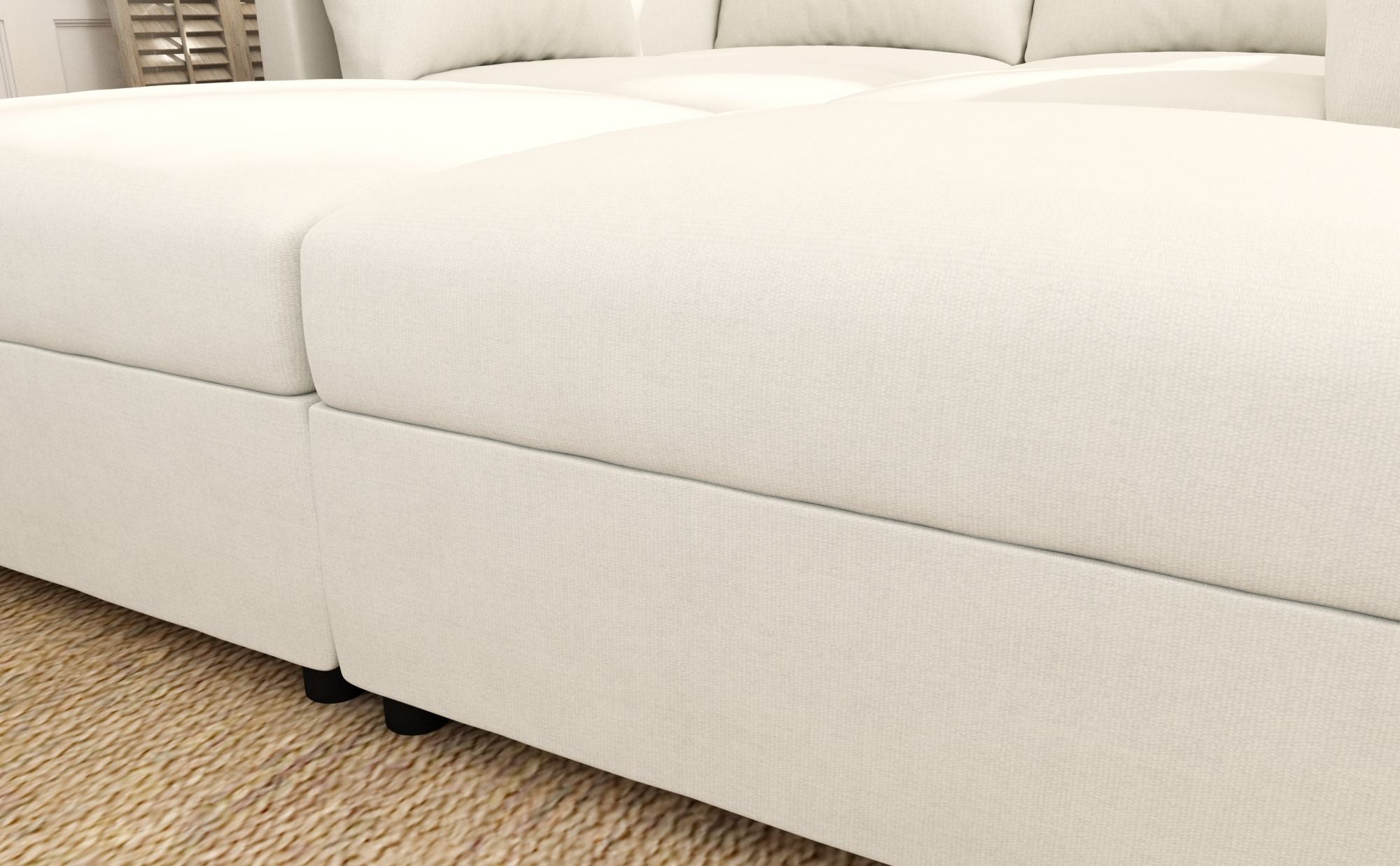 Modern Large Sectional Sofa, U - Shape Modular Sectional Couch with Storage Function,123" Sofa Bed with Ottoman,6 Seat Sectionals Chaise for Living Room,Chenille - Comfortable Living Decor