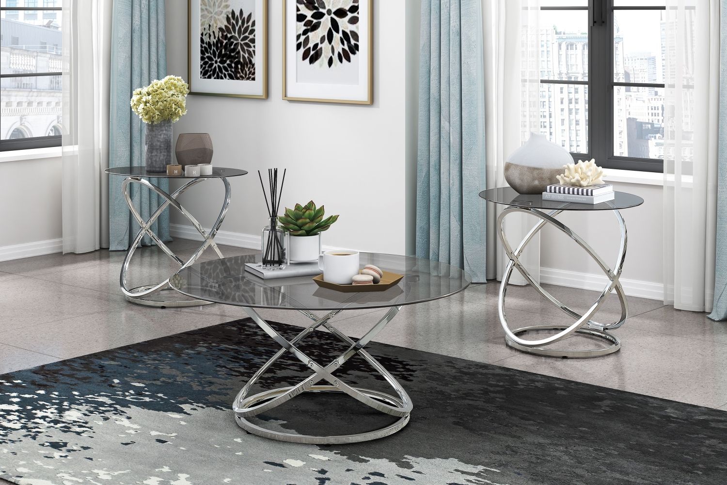 Modern Luxury 3 - piece Cocktail Table Set by Yeah Depot - Comfortable Living Decor
