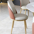 Modern Marble Dining Table with Removable Turntable, 59" Round Sintered Stone Table with Stainless Steel Base, 7 - Piece Dining Table Set for Dining Room, Kitchen, Dinette, Compact Space (LTL item) - Comfortable Living Decor