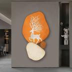 Modern Wooden Deer Wall Art - Comfortable Living Decor