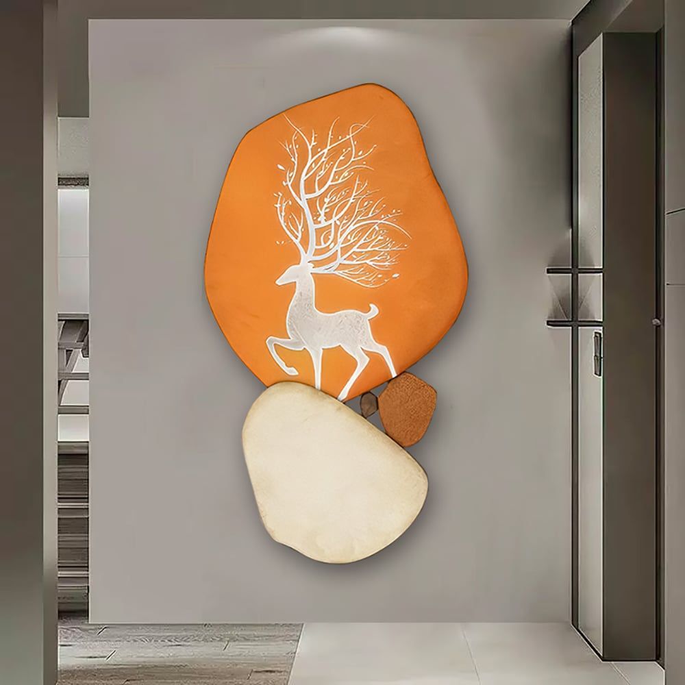 Modern Wooden Deer Wall Art - Comfortable Living Decor