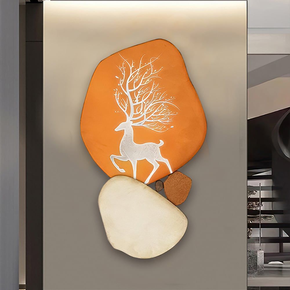 Modern Wooden Deer Wall Art - Comfortable Living Decor