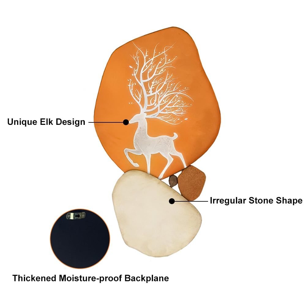 Modern Wooden Deer Wall Art - Comfortable Living Decor