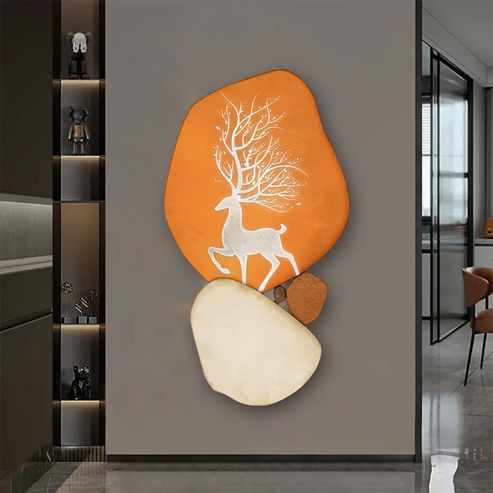 Modern Wooden Deer Wall Art - Comfortable Living Decor