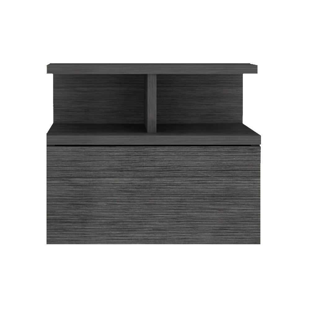 Nightstand Floating Flopini, Bedroom, Smokey Oak - Comfortable Living Decor