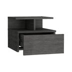 Nightstand Floating Flopini, Bedroom, Smokey Oak - Comfortable Living Decor