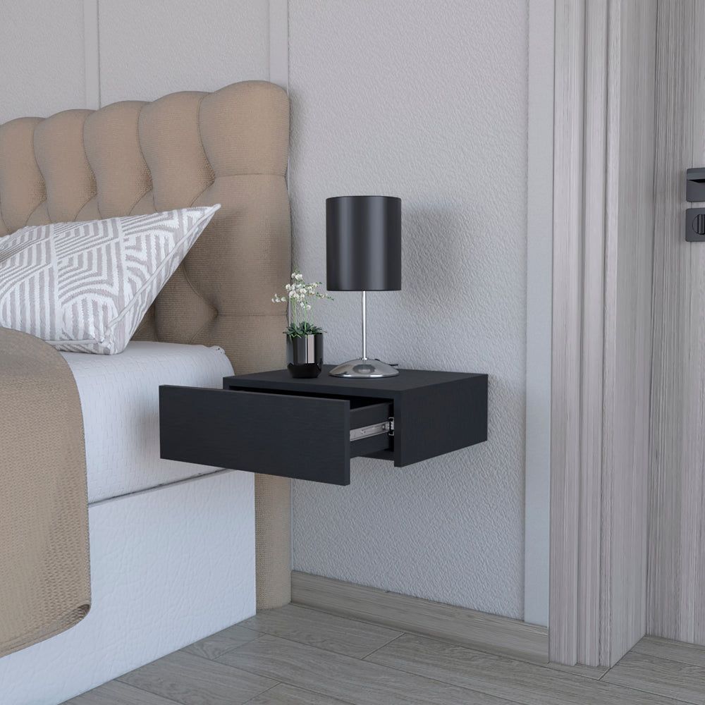 Nightstand Isola, Bedroom, Black - Comfortable Living Decor