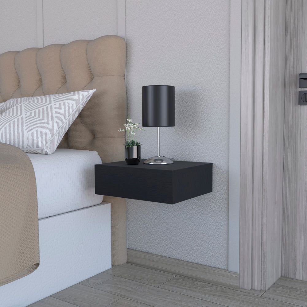 Nightstand Isola, Bedroom, Black - Comfortable Living Decor