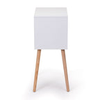 Nightstand with 2 Drawers, Bedside Tables with Solid Wood Legs and Storage, End Table, Side Table, Bedside Furniture for Bedroom, Living Room, White Walnut - Comfortable Living Decor