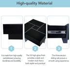 On - Trend Cocktail Table with 4 Storage Compartments by Yeah Depot - Comfortable Living Decor
