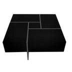 On - Trend Cocktail Table with 4 Storage Compartments by Yeah Depot - Comfortable Living Decor