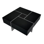 On - Trend Cocktail Table with 4 Storage Compartments by Yeah Depot - Comfortable Living Decor