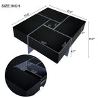 On - Trend Cocktail Table with 4 Storage Compartments by Yeah Depot - Comfortable Living Decor