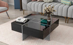 On - Trend Cocktail Table with 4 Storage Compartments by Yeah Depot - Comfortable Living Decor