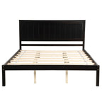 Platform Bed Frame with Headboard ; Wood Slat Support ; No Box Spring Needed ; Queen; Espresso - Comfortable Living Decor