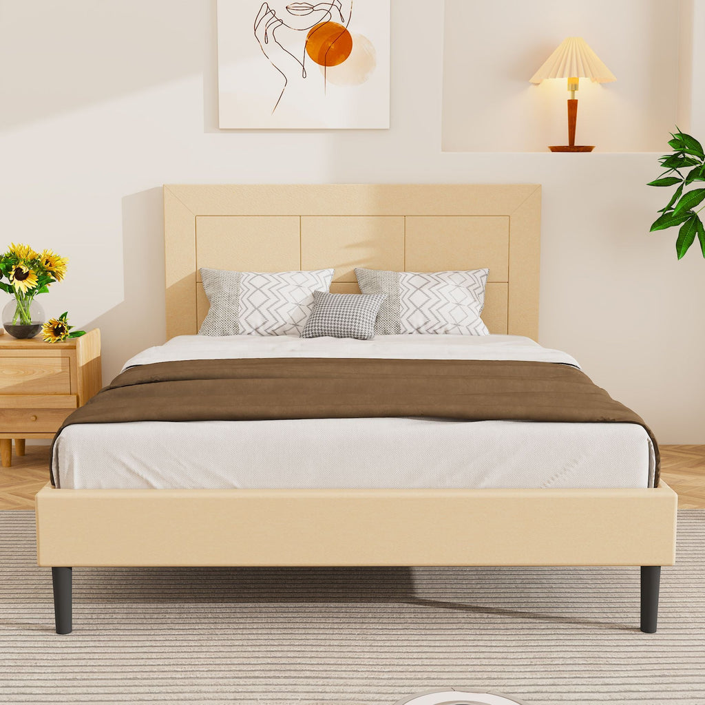 Queen Size Bed Frame w/ Headboard by Yeah Depot - Comfortable Living Decor