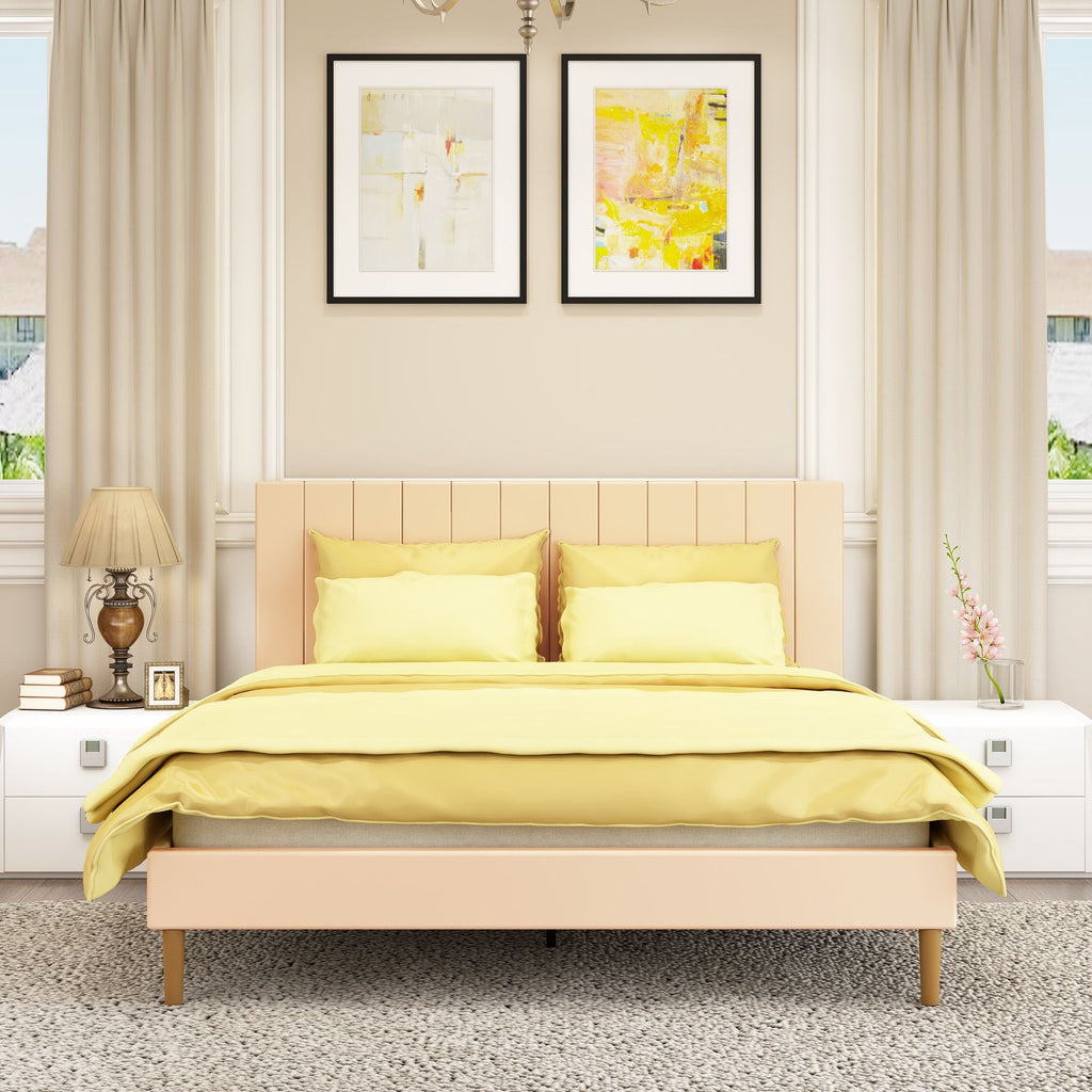 Queen Size Bed Frame w/ Headboard by Yeah Depot - Comfortable Living Decor