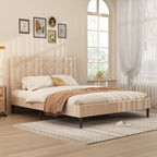 Queen Size Bed Frame w/ Headboard by Yeah Depot - Comfortable Living Decor