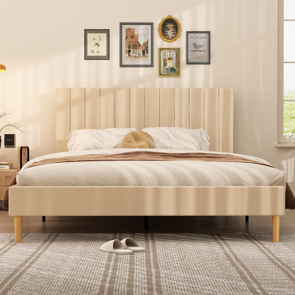 Queen Size Bed Frame w/ Headboard by Yeah Depot - Comfortable Living Decor