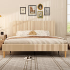 Queen Size Bed Frame w/ Headboard by Yeah Depot - Comfortable Living Decor
