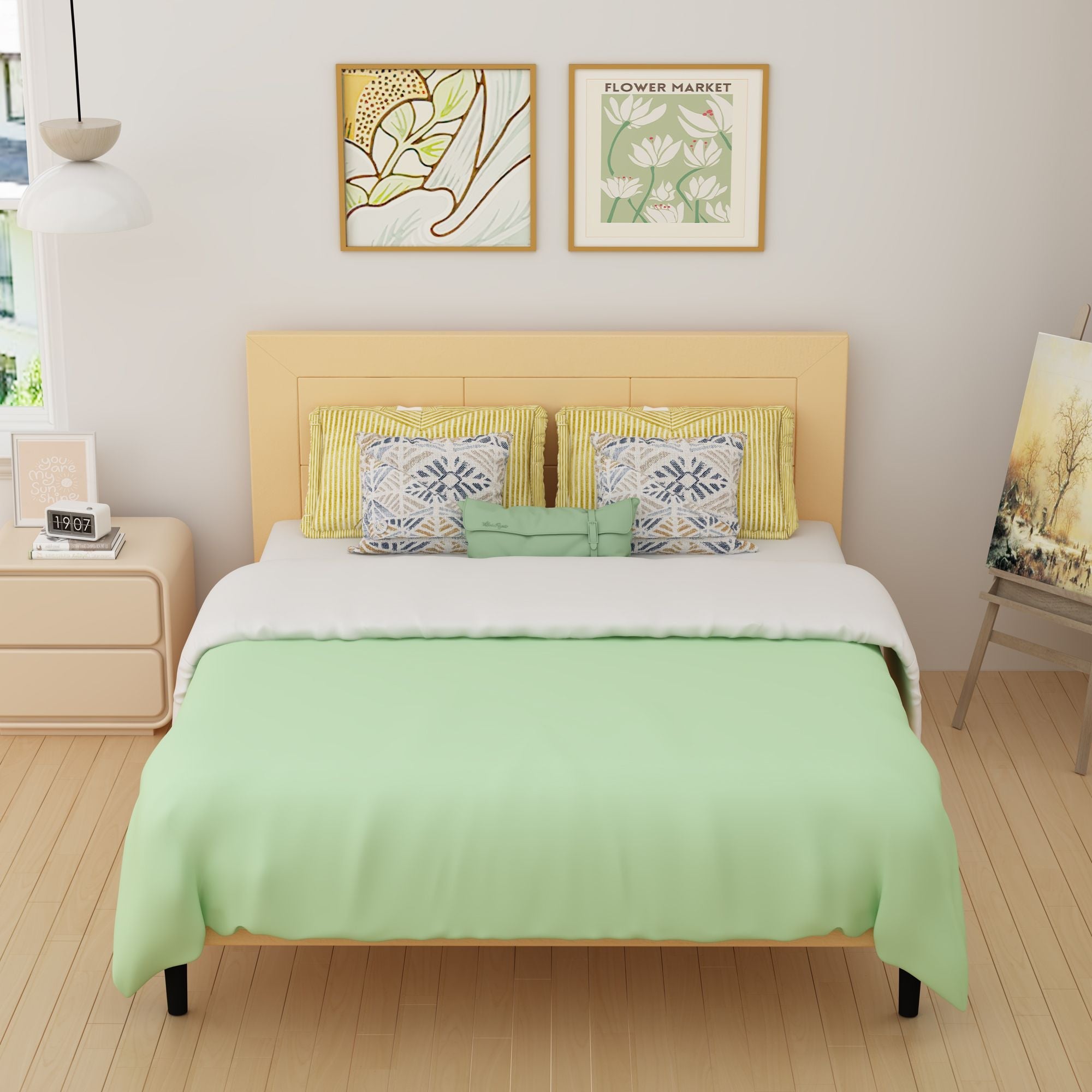 Queen Size Bed Frame w/ Headboard by Yeah Depot - Comfortable Living Decor