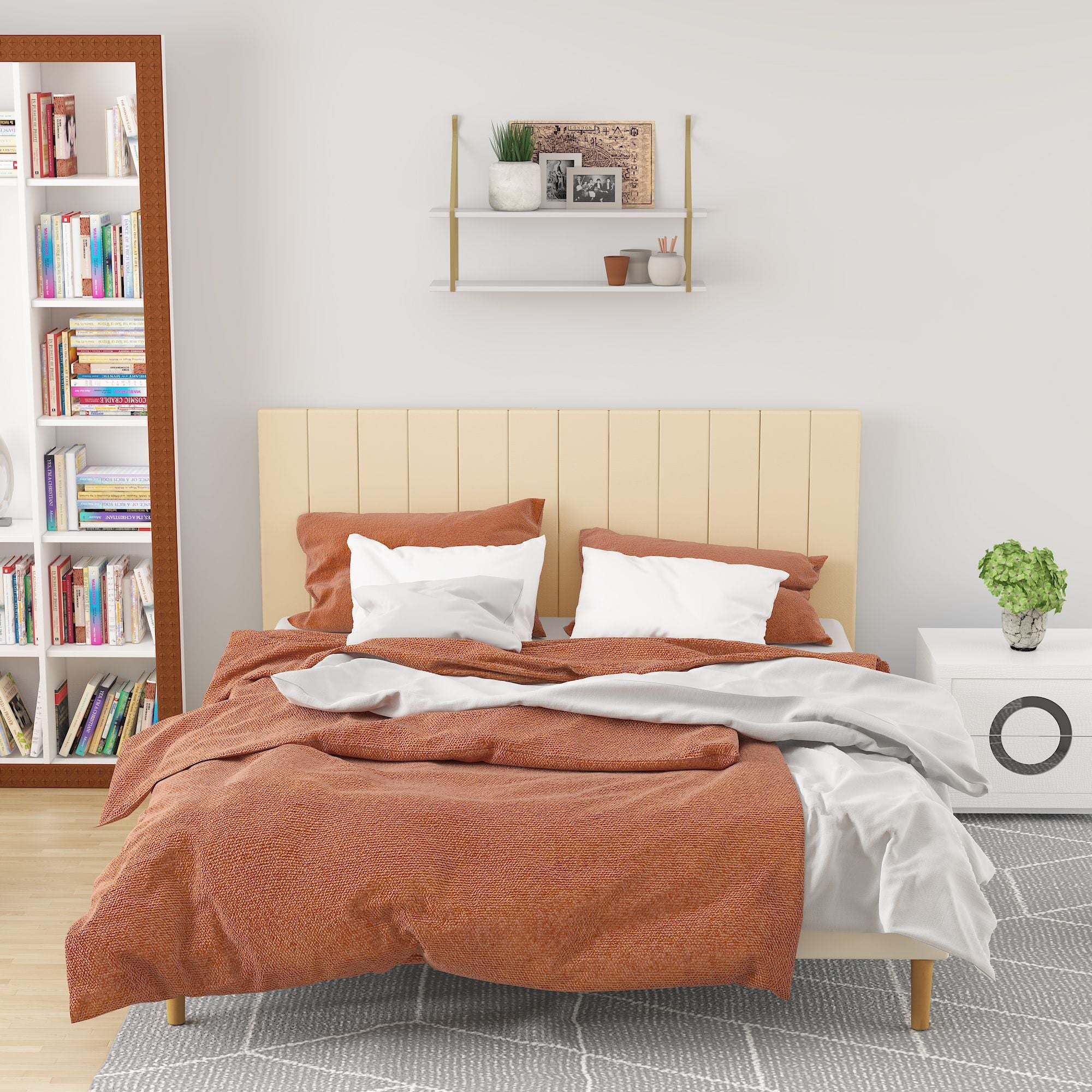 Queen Size Bed Frame w/ Headboard by Yeah Depot - Comfortable Living Decor