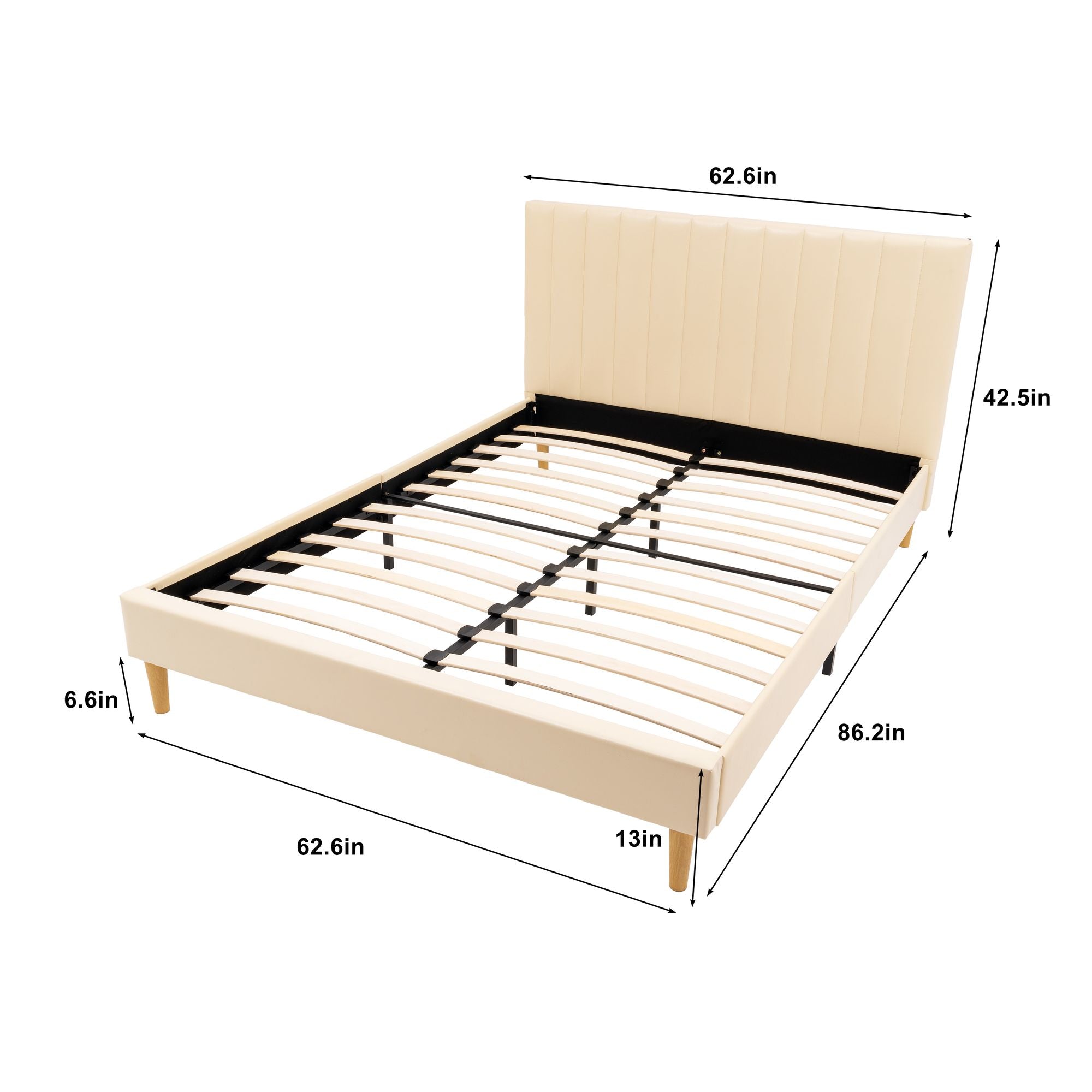 Queen Size Bed Frame w/ Headboard by Yeah Depot - Comfortable Living Decor