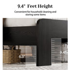 Queen Size Platform Bed Frame w/ LED Light by Yeah Depot - Comfortable Living Decor