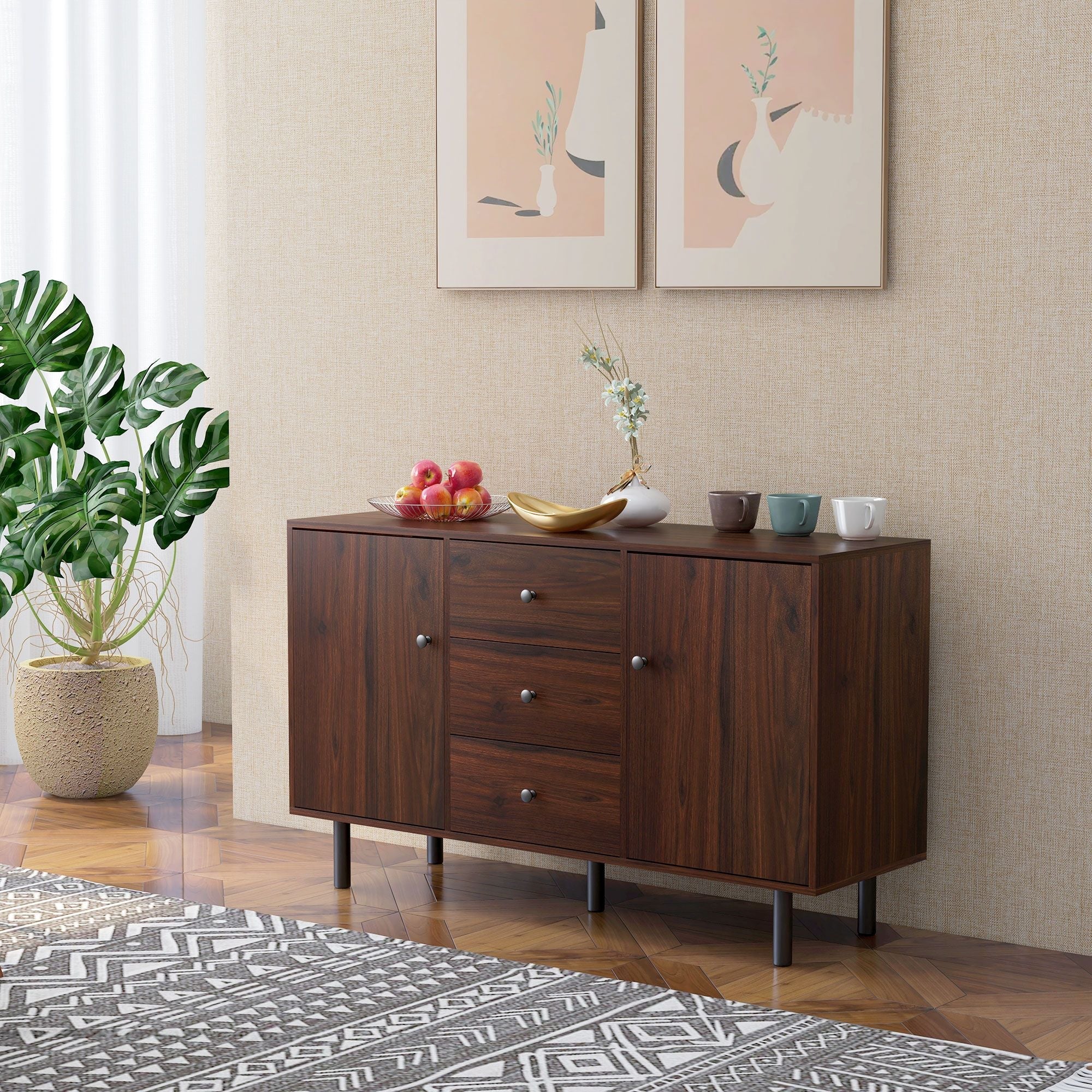 Retro Sideboard Kitchen Buffet by Homcom - Comfortable Living Decor
