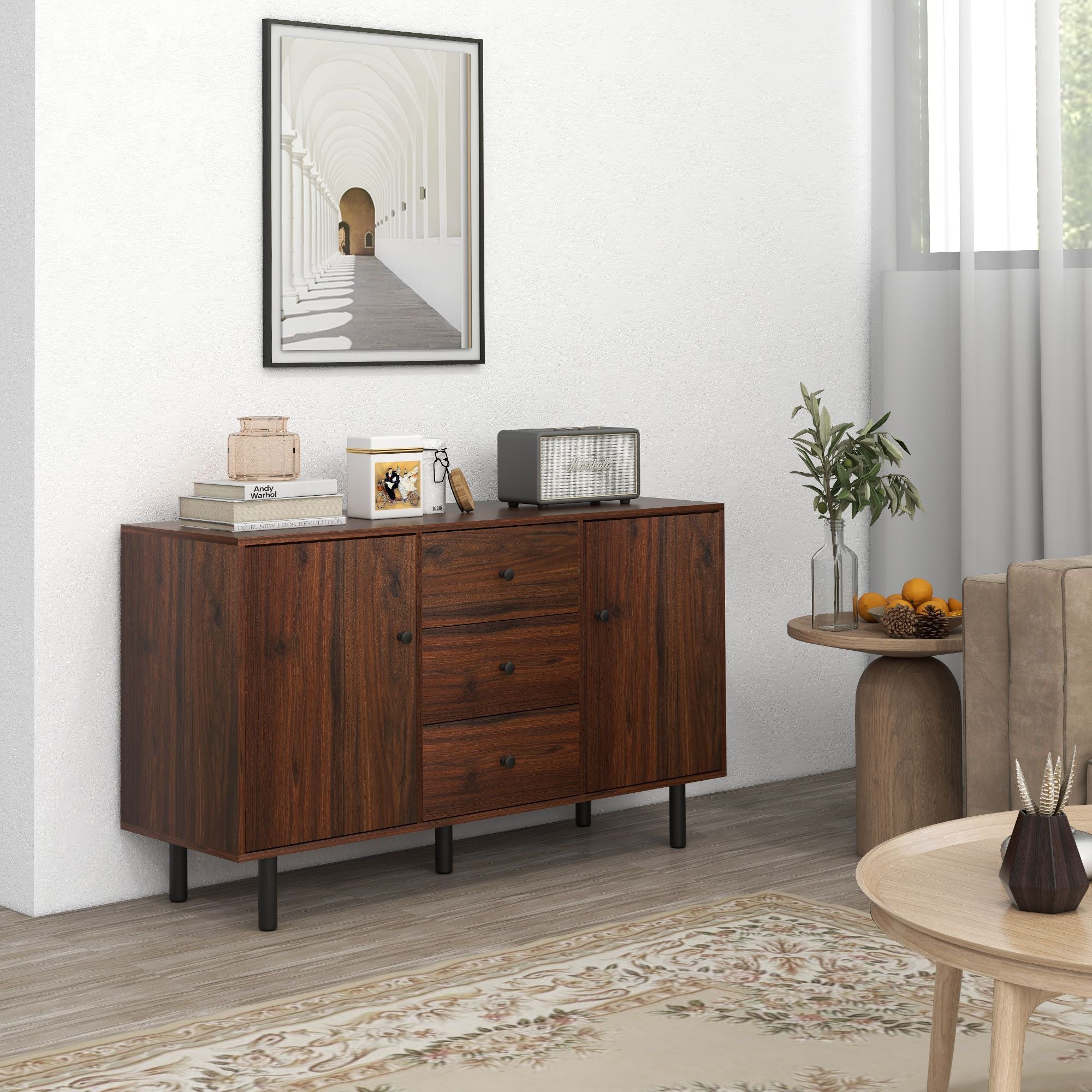 Retro Sideboard Kitchen Buffet by Homcom - Comfortable Living Decor